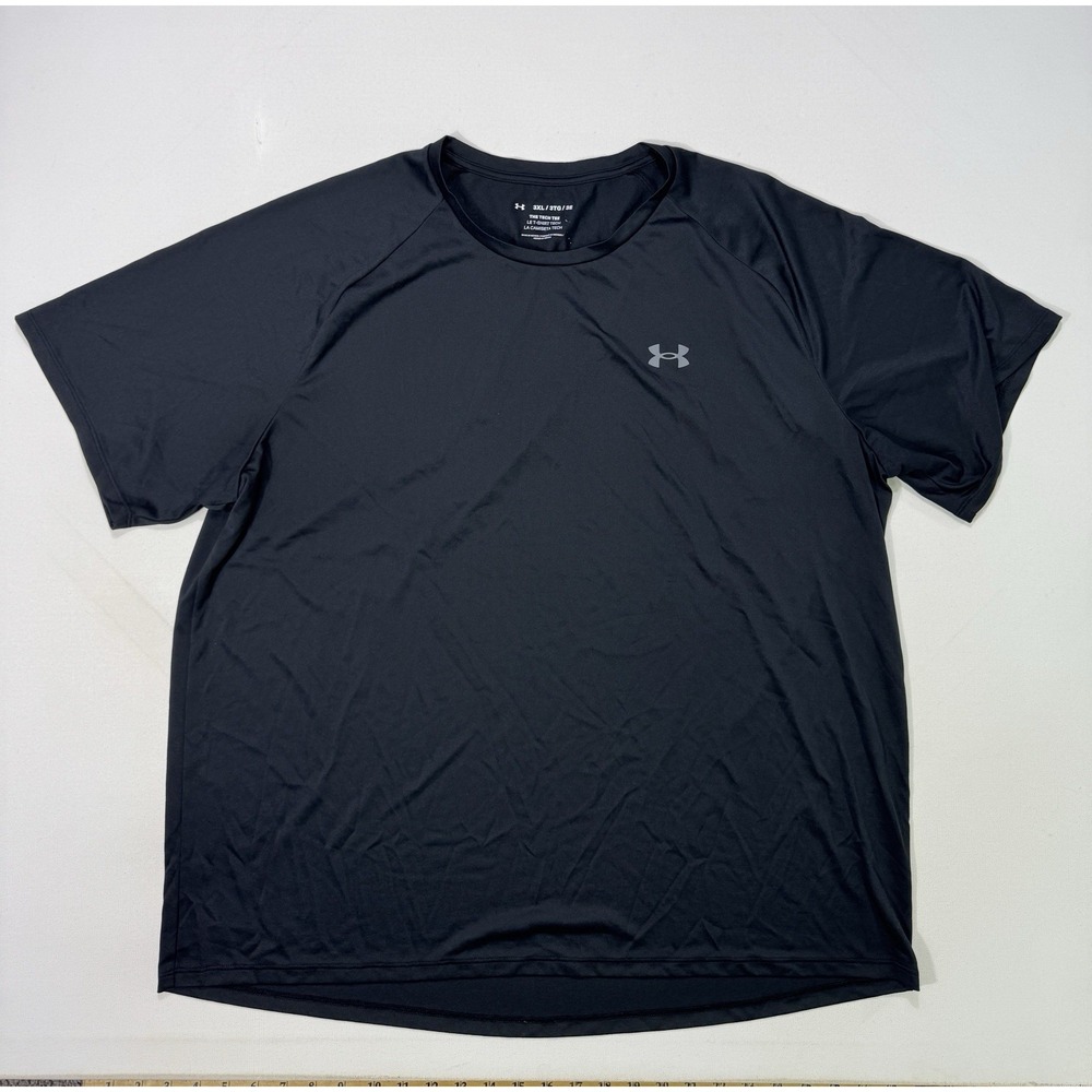 Under Armour Tech Tee Mens 3XL Black Performance Shirt Active Gym Training 12551